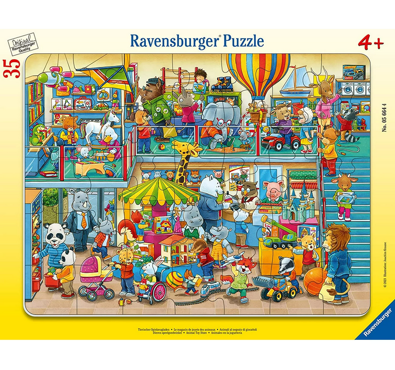 Animal Toy Store 35 Pc Frame Puzzle