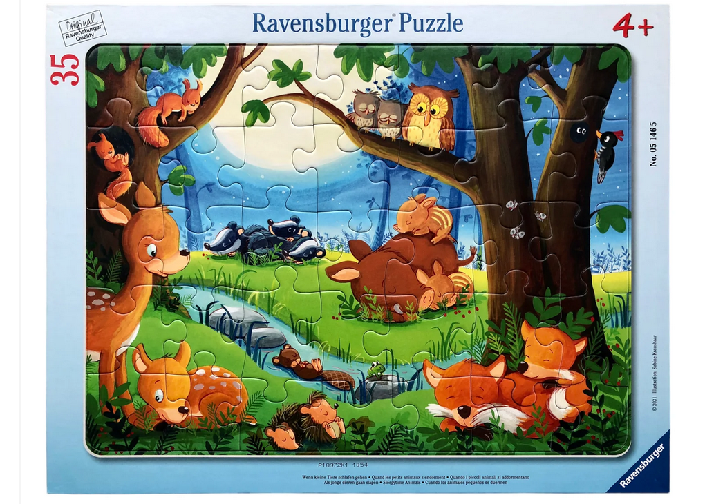Sleepytime Animals 35 Pc Frame Puzzle