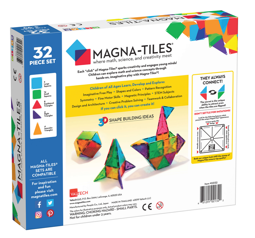 Magna-Tiles Classic 32 Pc Set
