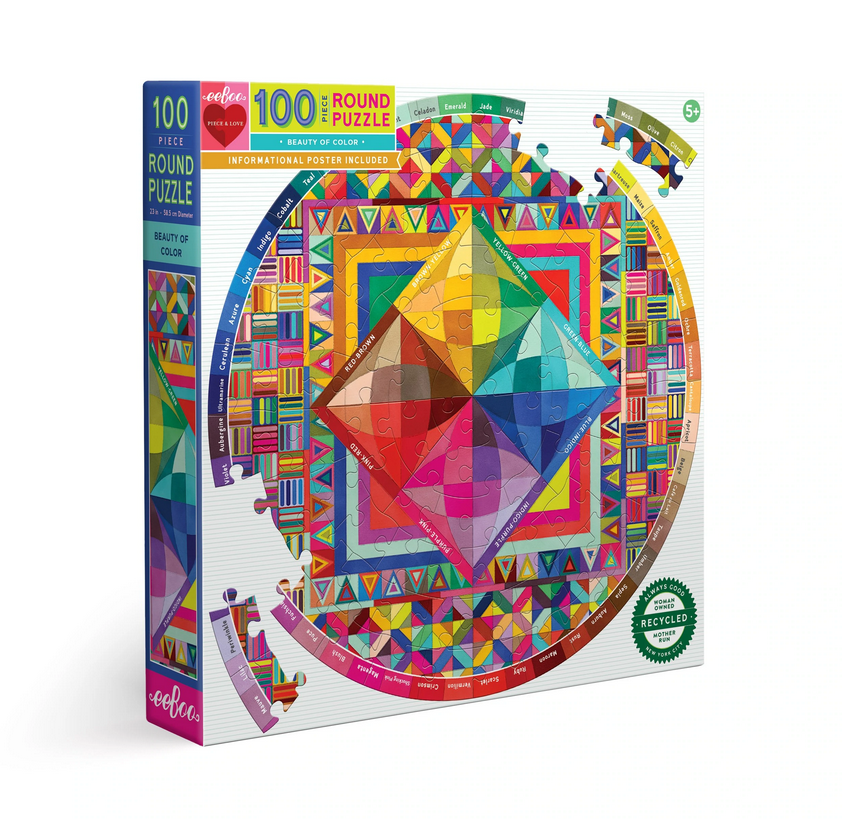Beauty of Color 100 Piece Round Puzzle — Busy Bee Toys