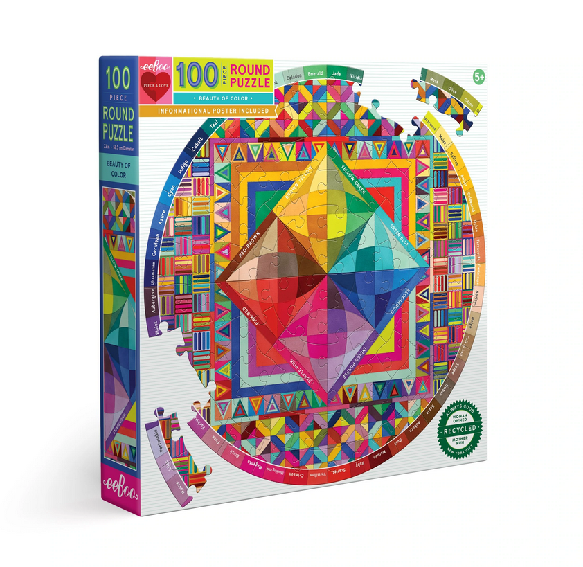 Beauty of Color 100 Piece Round Puzzle