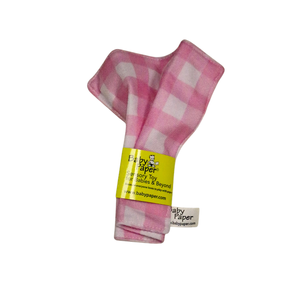 Pink Gingham Baby Paper