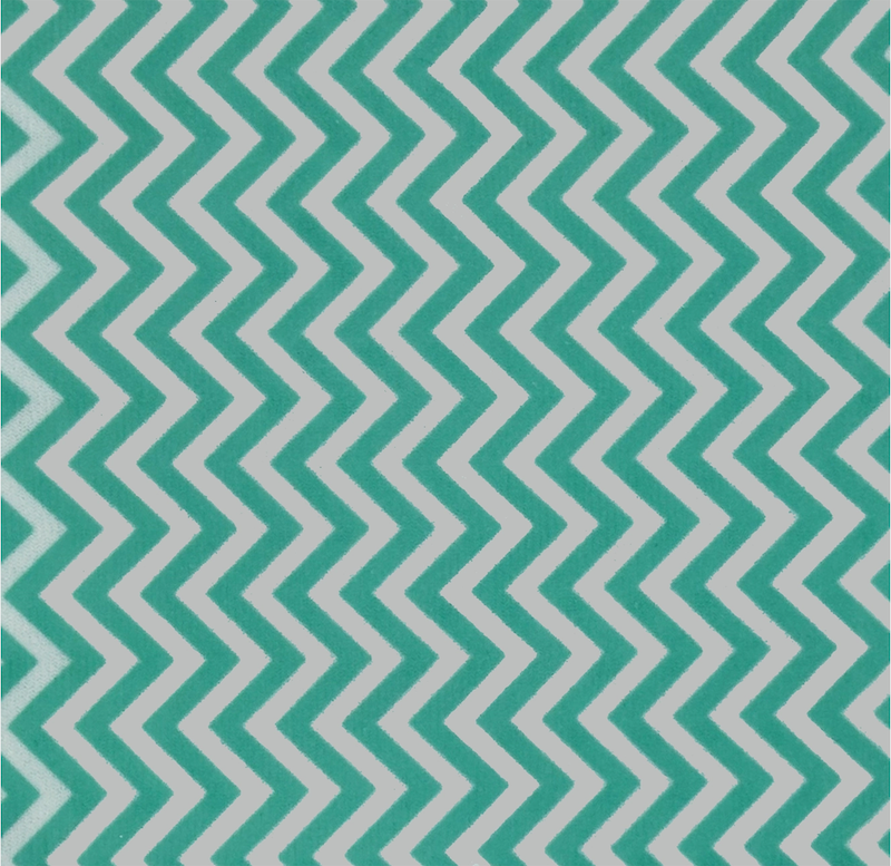 Turquoise Zig Zag Baby Paper