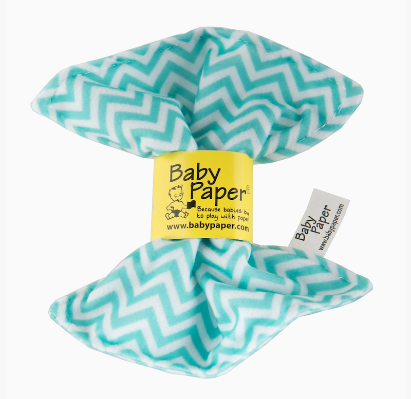 Turquoise Zig Zag Baby Paper