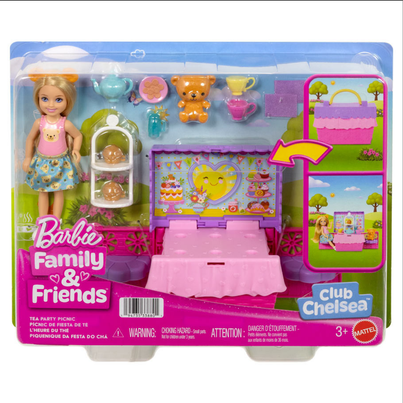 Barbie Family & Friends Club Chelsea Tea Party Playset