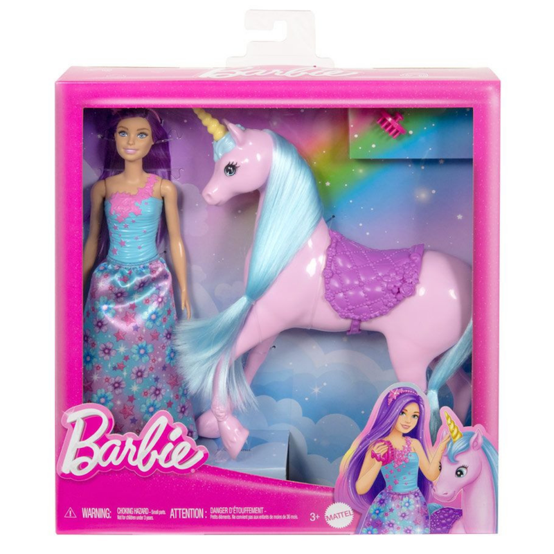Barbie Fantasy Doll & Unicorn Set