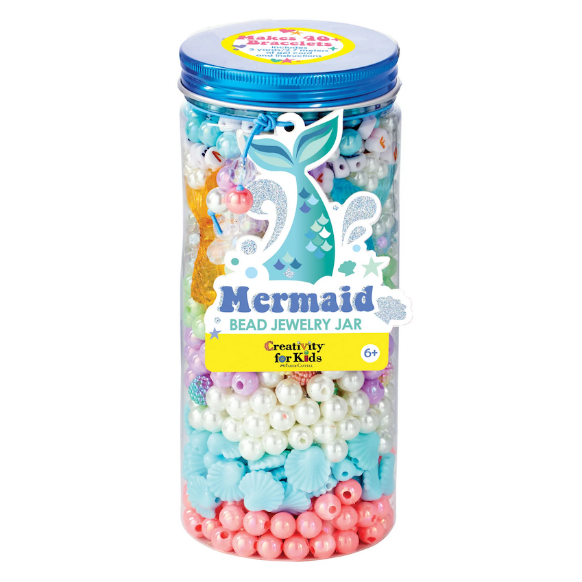 Mermaid Bead Jewelry Jar