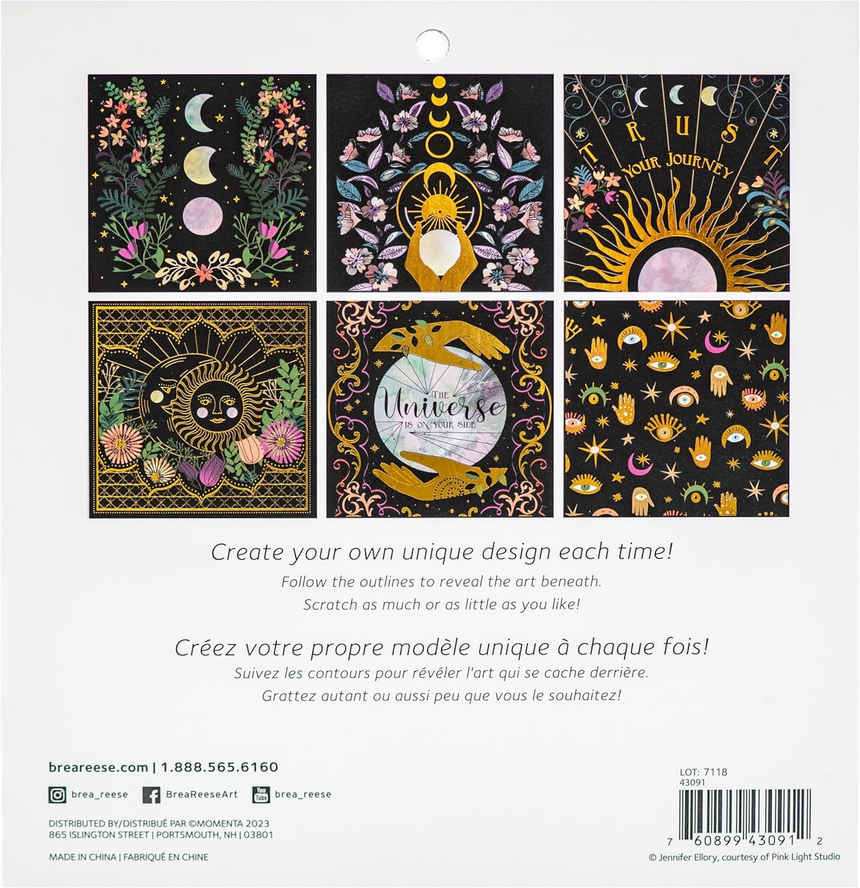 Celestial Scratch Art Pad