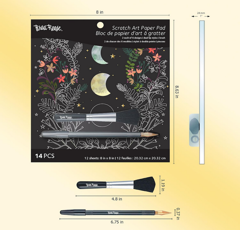 Celestial Scratch Art Pad