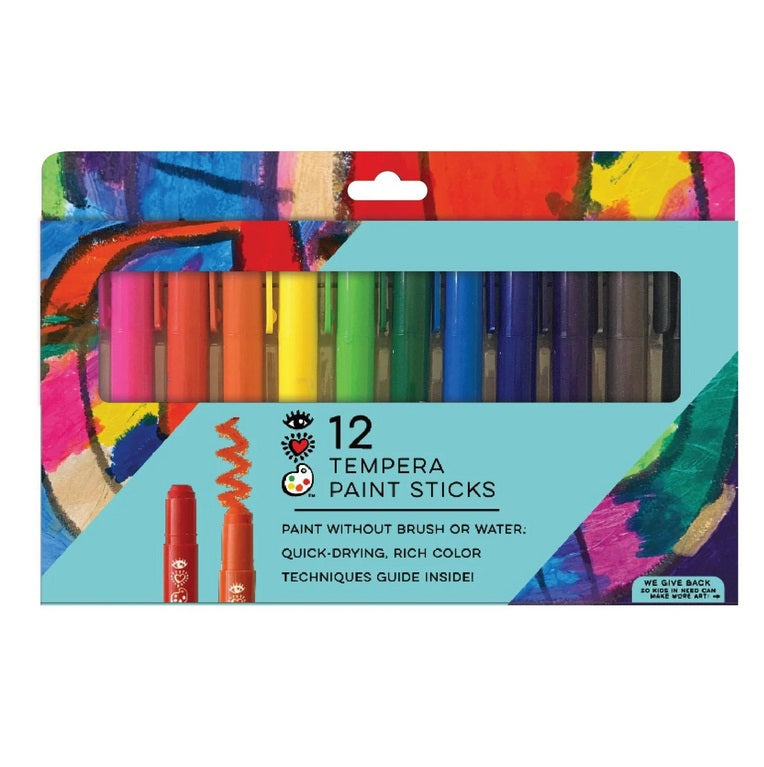 12 Tempera Paint Sticks