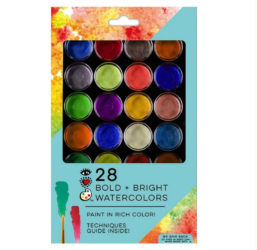 28 Bold + Bright Watercolors