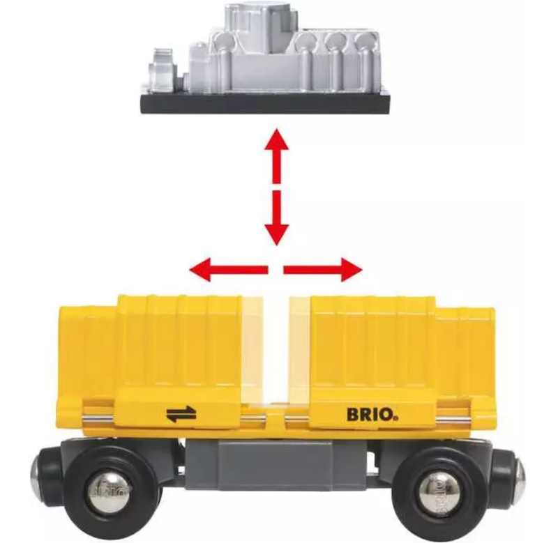 Three-Wagon Cargo Train