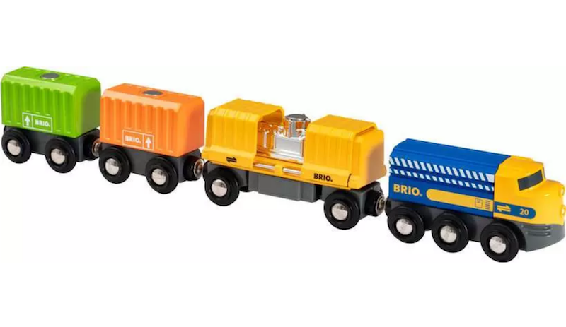 Three-Wagon Cargo Train