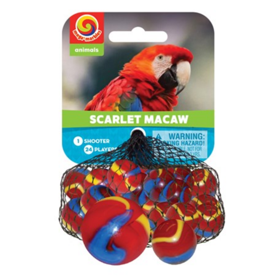 Scarlet Macaw Marbles