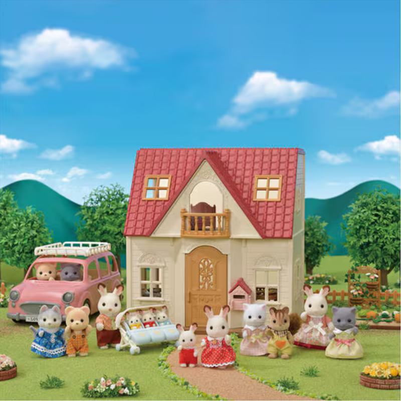 Red Roof Cozy Cottage Starter Home with Bath & Shower, Sofa & Bed Sets