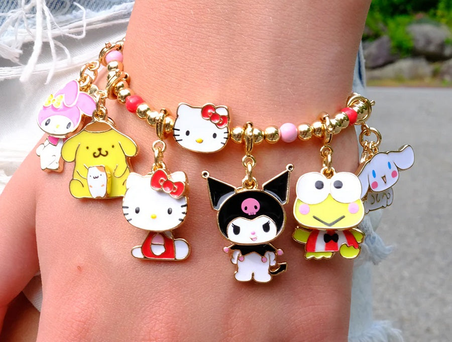 Gold Swivel Keroppi Charm