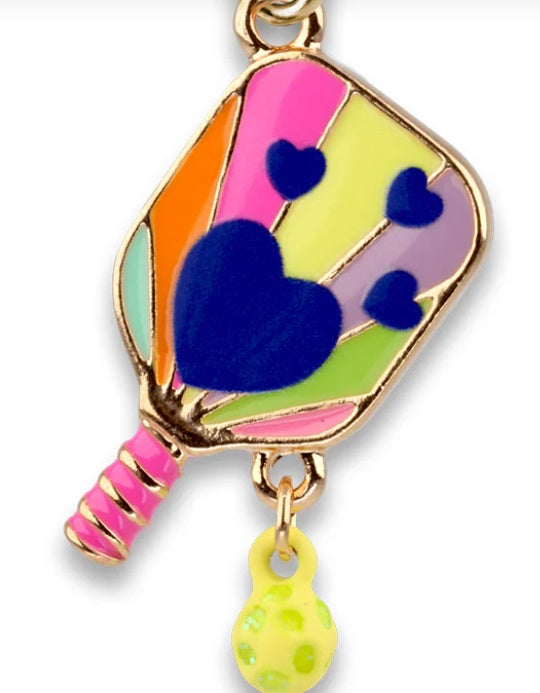 Gold Pickleball Charm