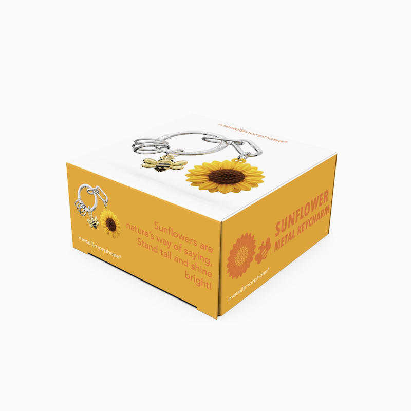 Sunflower & Bee Keycharm