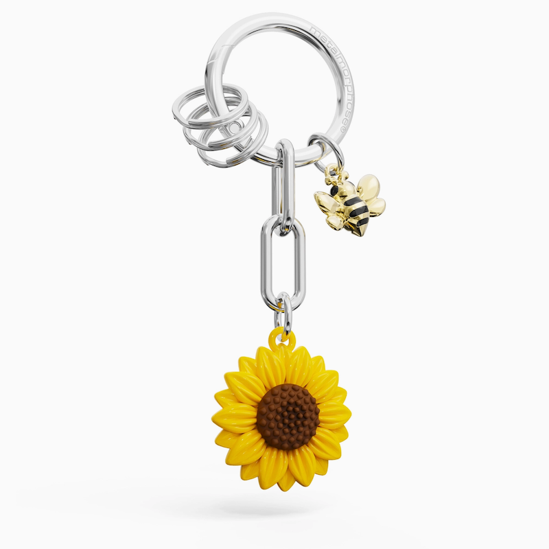 Sunflower & Bee Keycharm