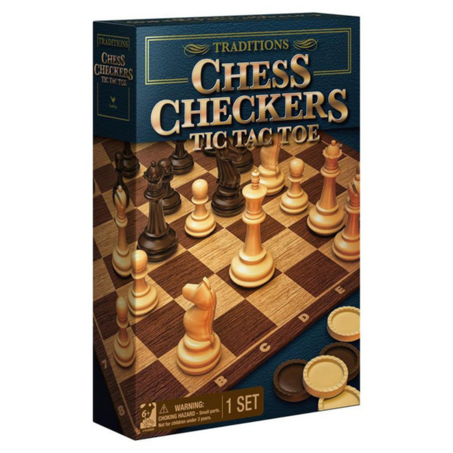 Traditions Chess, Checkers & Tic Tac Toe