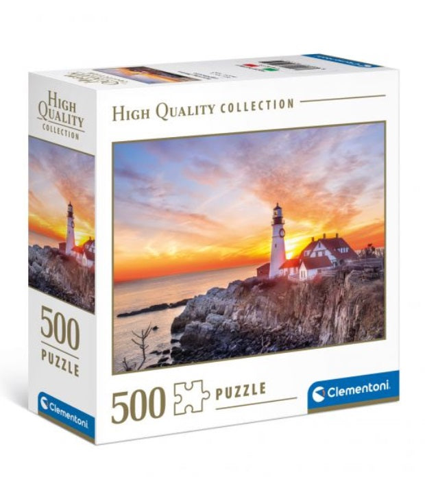 Morning Maine Lighthouse  500 Pc Puzzle