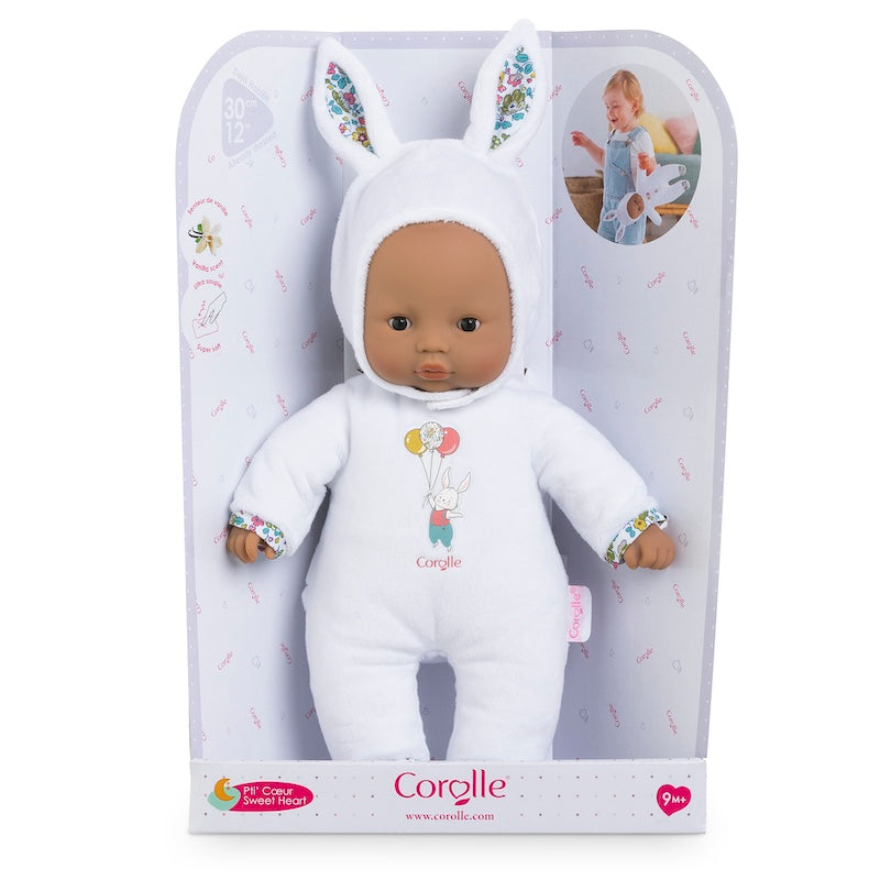 Sweet Heart White Bunny Doll