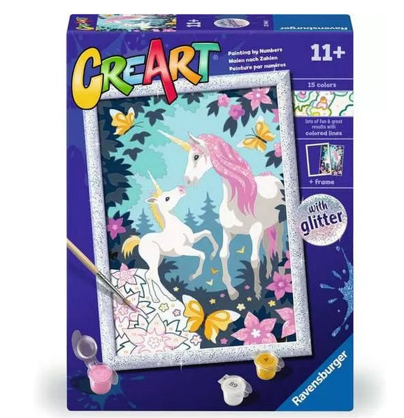 CreArt Hello Little Unicorn Paint by Numbers Kit