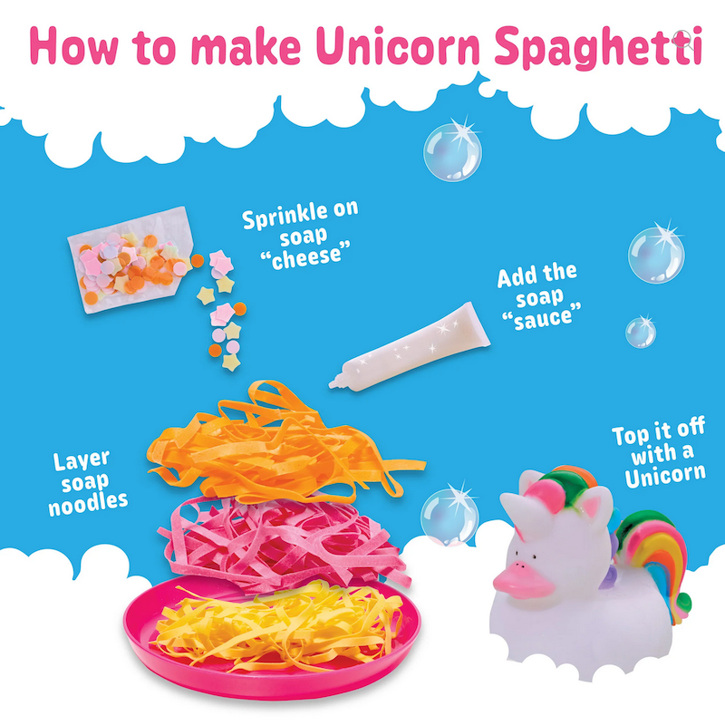 Unicorn Spaghetti Soap Noodles