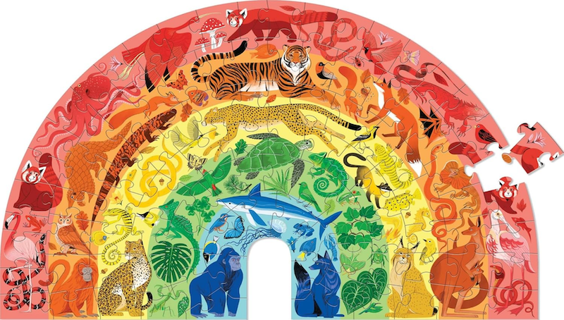 100 Pc Rainbow Animals Puzzle