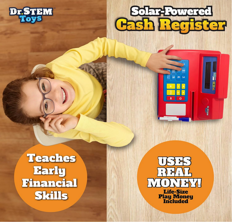 Dr. STEM Toys Solar-Powered Cash Register
