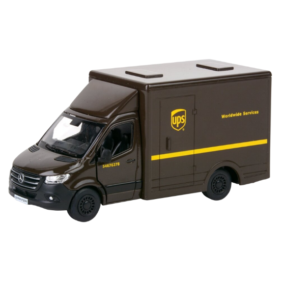 Diecast UPS Mercedes-Benz Sprinter Box Truck