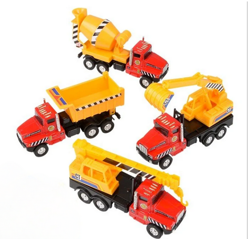 Diecast Pull Back Construction Truck