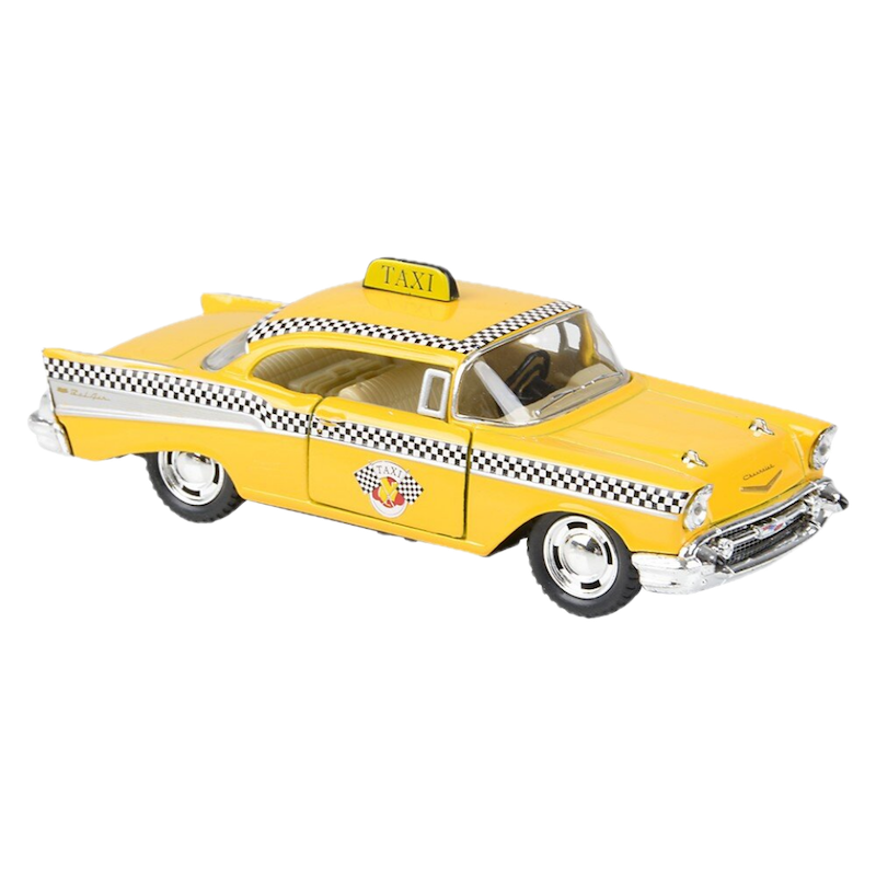 Diecast Pull Back Chevrolet Bel Air Taxi