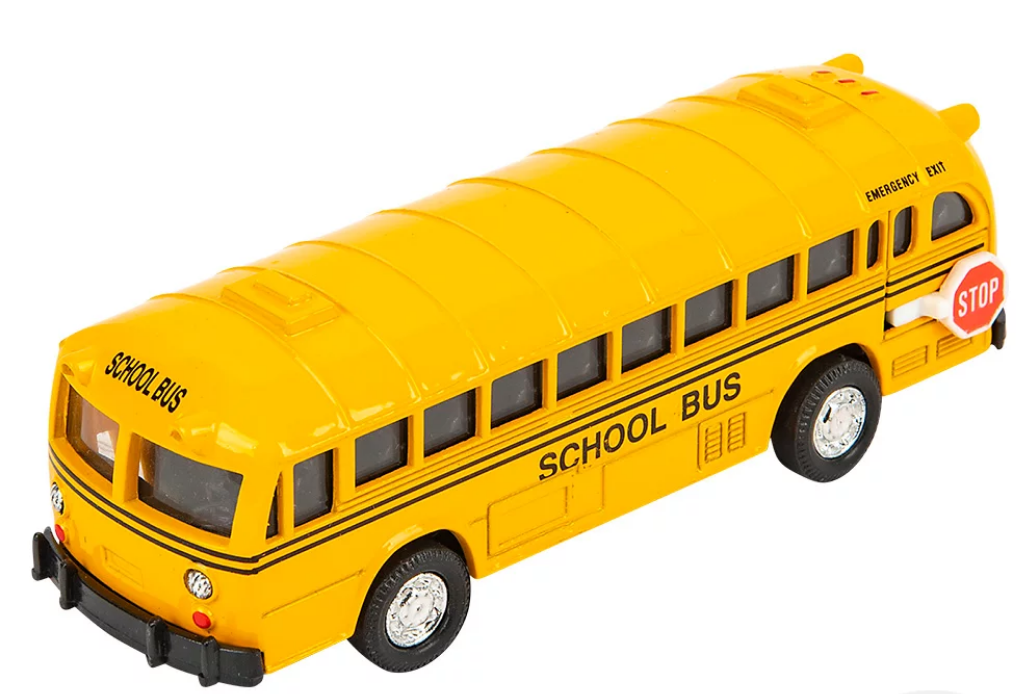 Die-Cast Pull Back School Bus