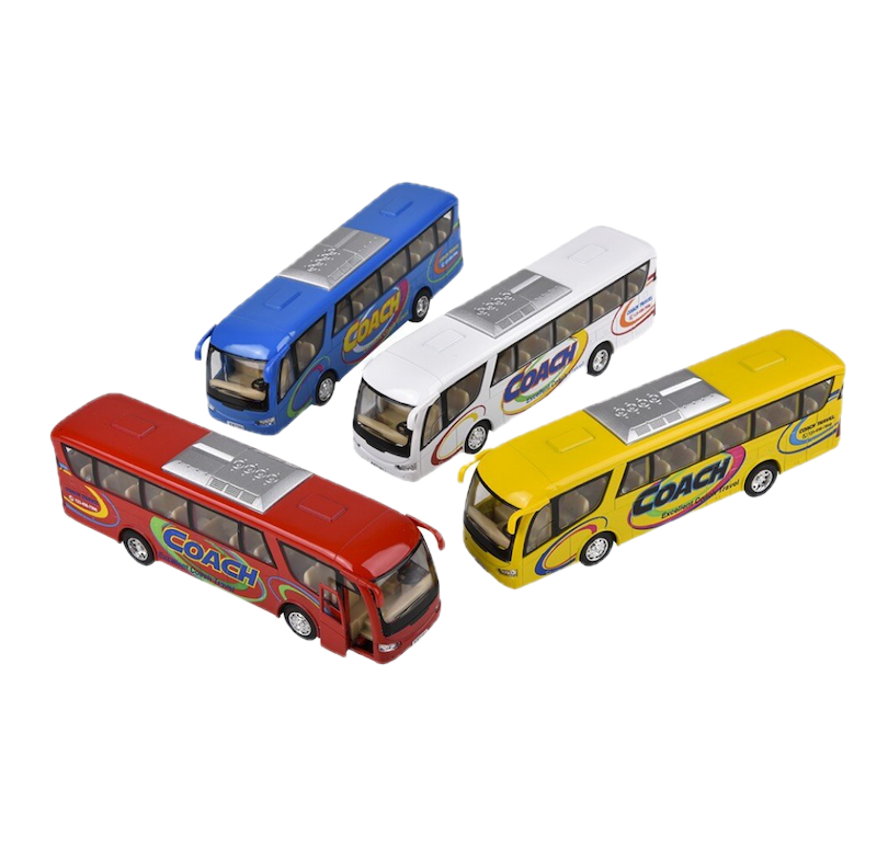 Diecast Pull Back Coach Bus
