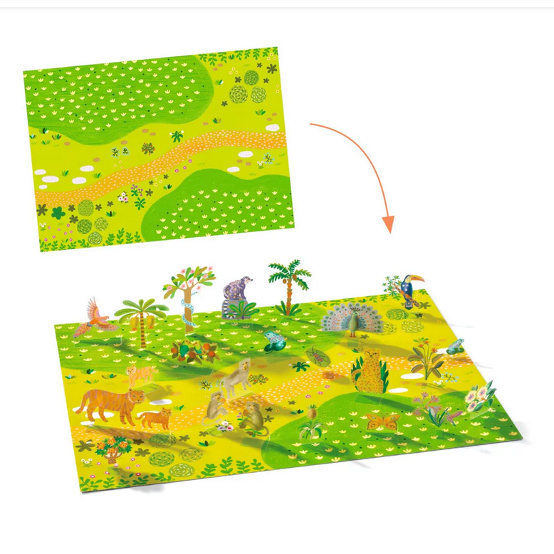 Animals Lift Up Stickers Set