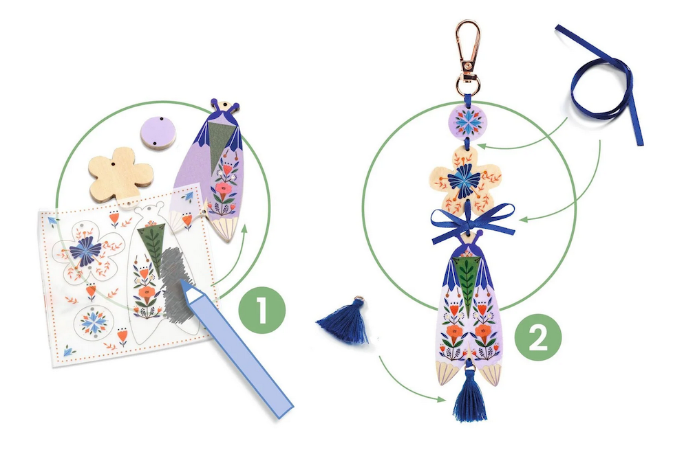 DIY Butterflies Bag Charms Craft Kit