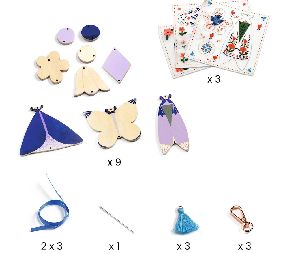 DIY Butterflies Bag Charms Craft Kit