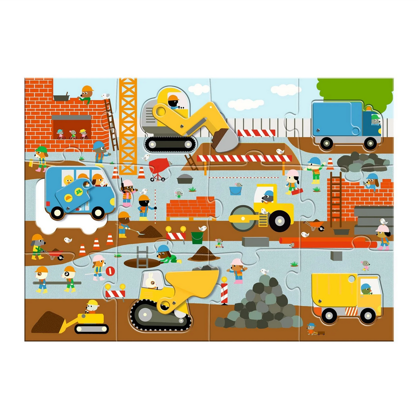 Construction Site Giant Floor Puzzle