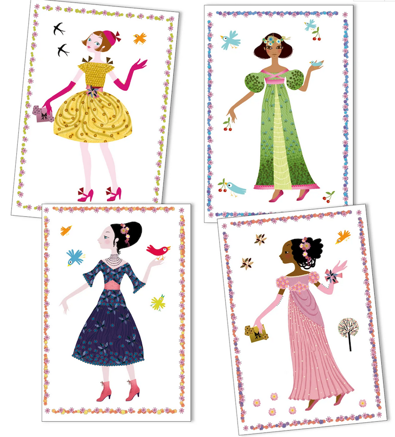 Dresses Through the Seasons Paperdolls Set
