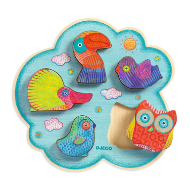 Clementoni- My First Puzzles-Animaux sauvages-2-3-4-5 pièces- 20810