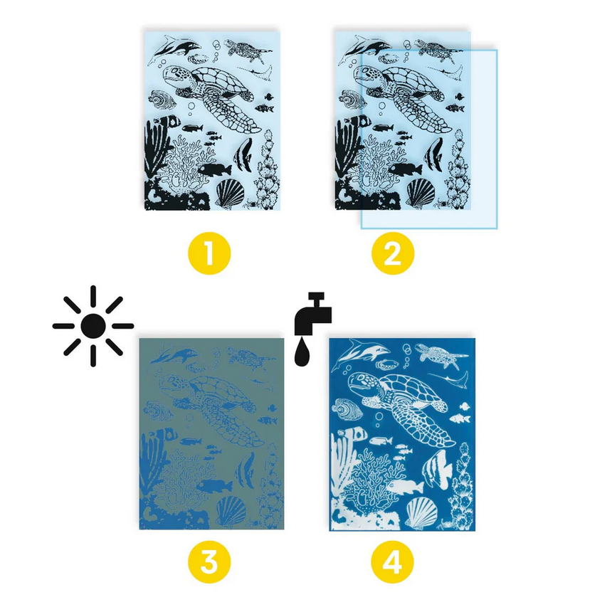 Ultramarine Cyanotype Paper Craft Kit