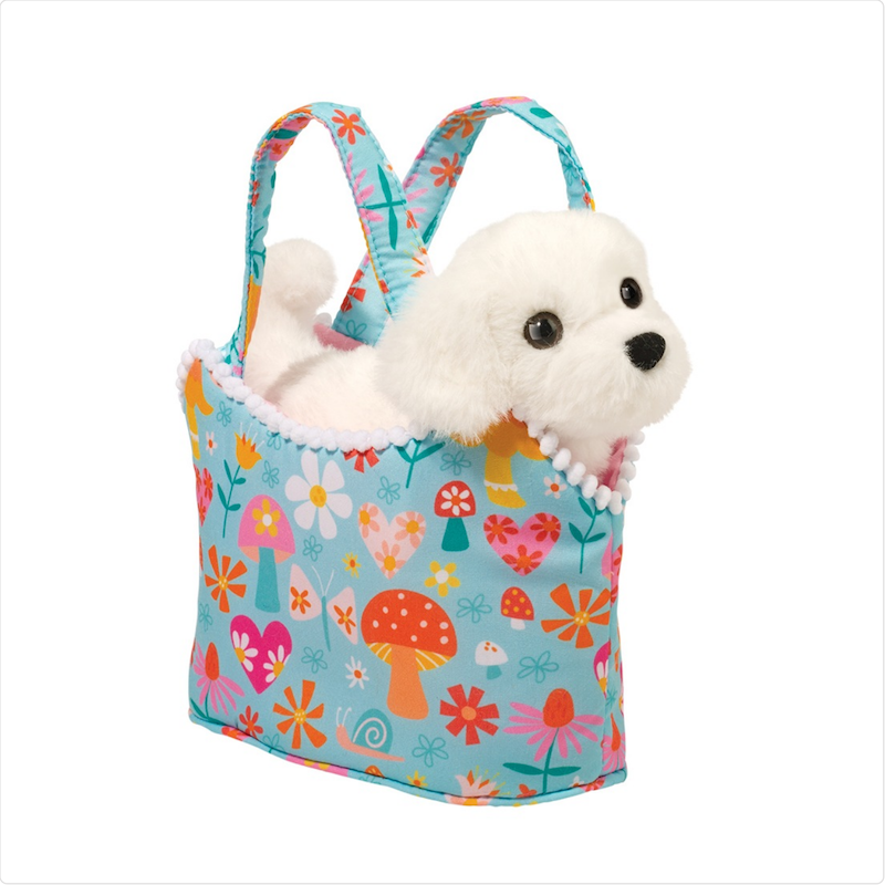 Retro Chic Sassy Sak with Bichon