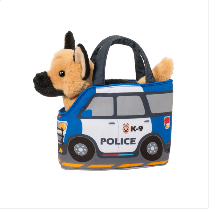 Police Car Pet Sak w/ German Shepherd