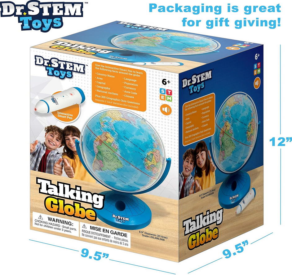 Dr. STEM Toys Interactive Talking Globe