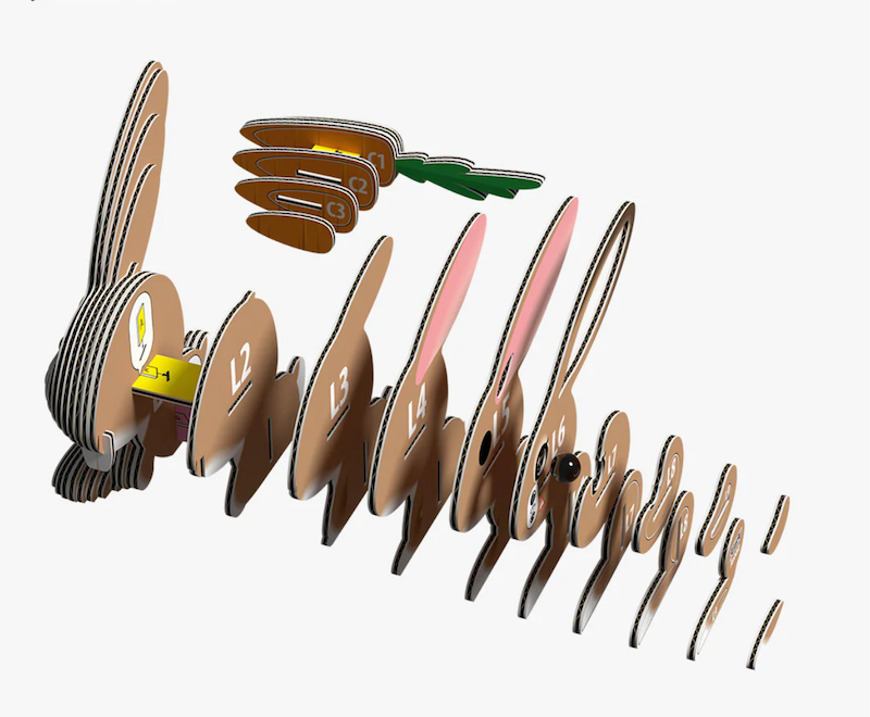 Rabbit 3D Puzzle