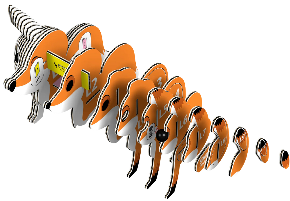 Red Fox 3D Puzzle