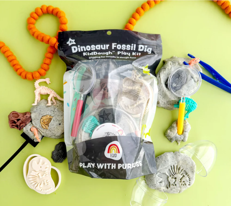Dinosaur Fossil Dig KidDough Play Kit