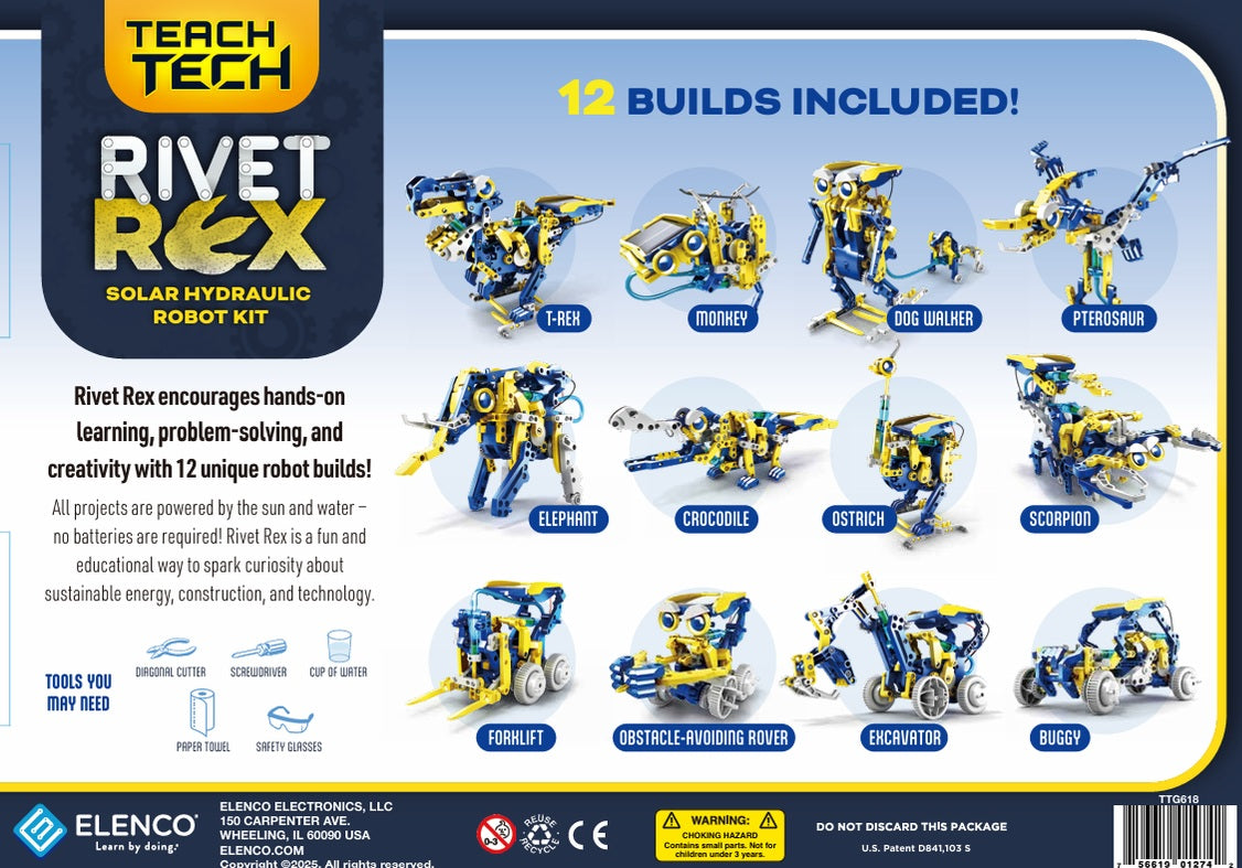 Rivet Rex Solar Hydraulic Robot Kit