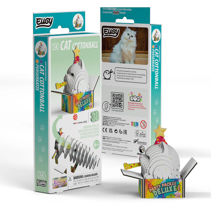Cottonball Cat 3D Puzzle